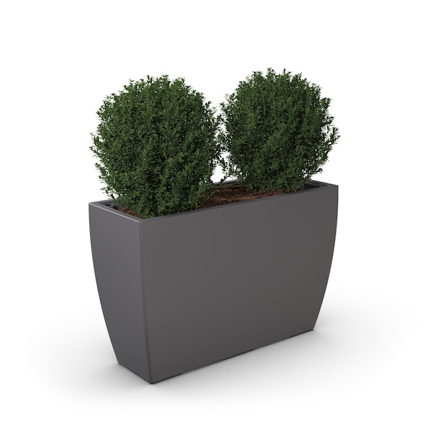 Kobi Trough Planter 36 x 14 x 24, Graphite Grey
